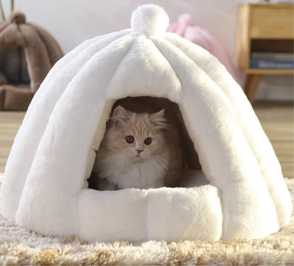 Semi-enclosed Pet Bed