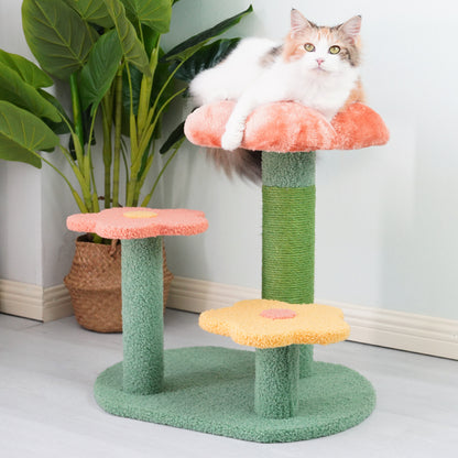 Three Flower Cat Tree