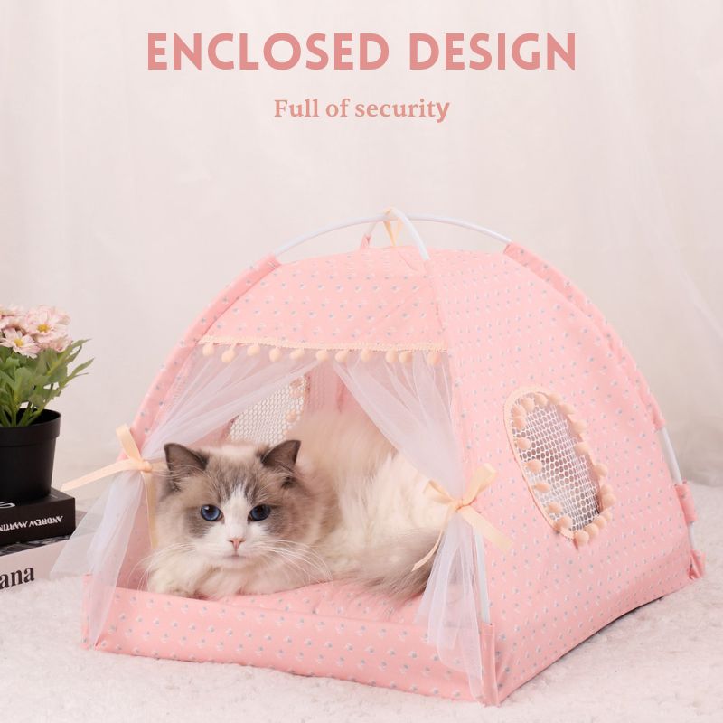 Floral Pattern Cooling Breathable Washable Pet Tent