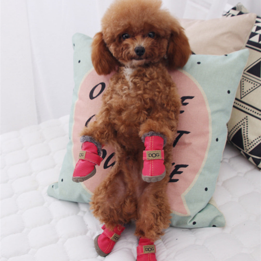 Winter Warm Anti-slip Dog Shoes