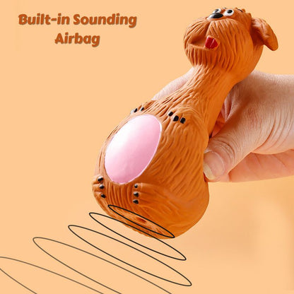 Squeaky Cartoon Animal Chew Dog Toy