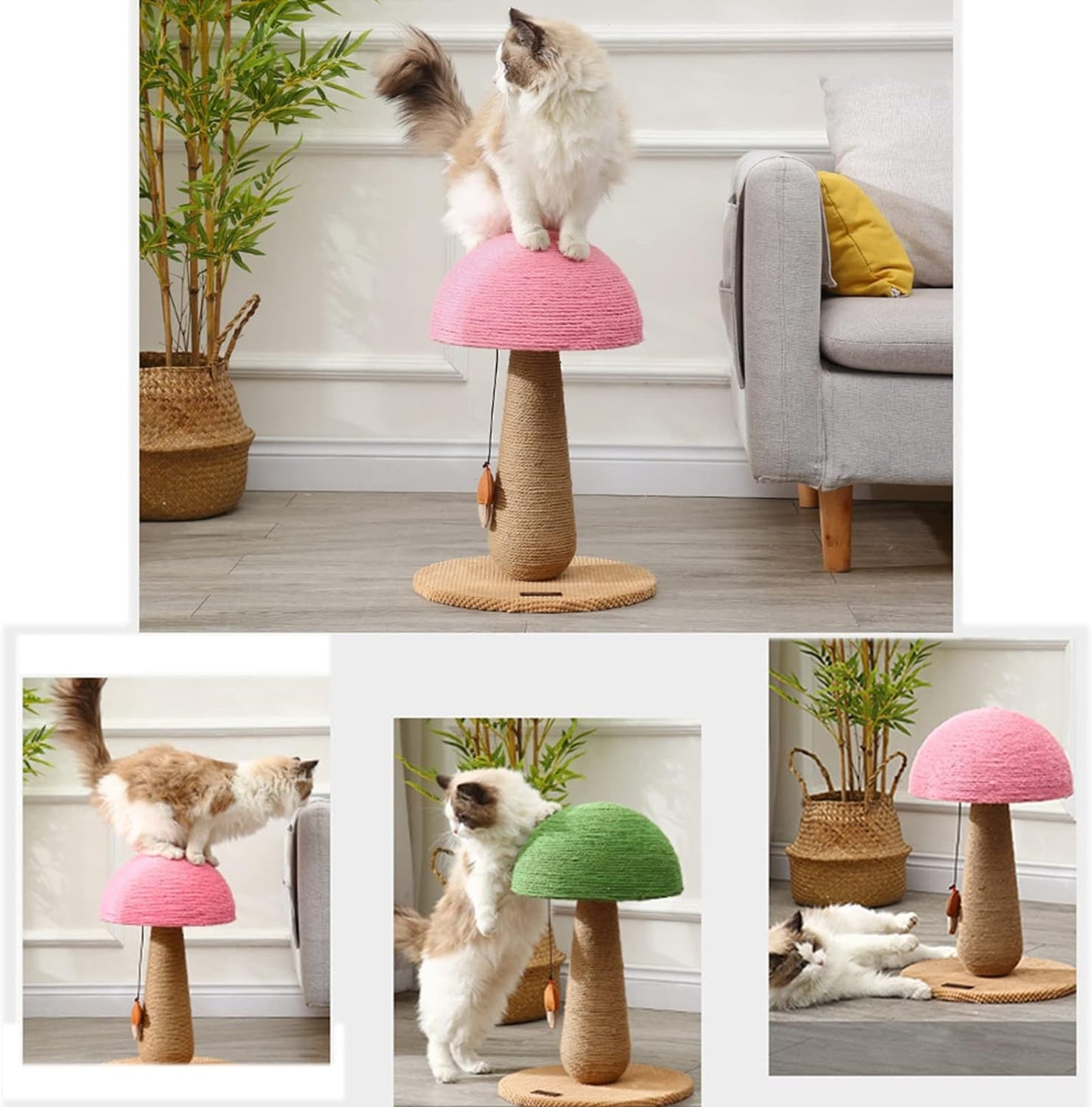 Sisal Mushroom Shape Cat Scratching Post