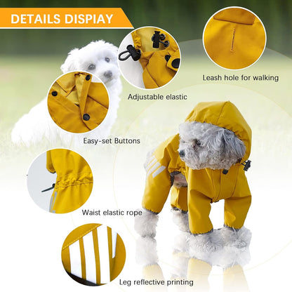 All-inclusive Four-legged Waterproof Pet Raincoat