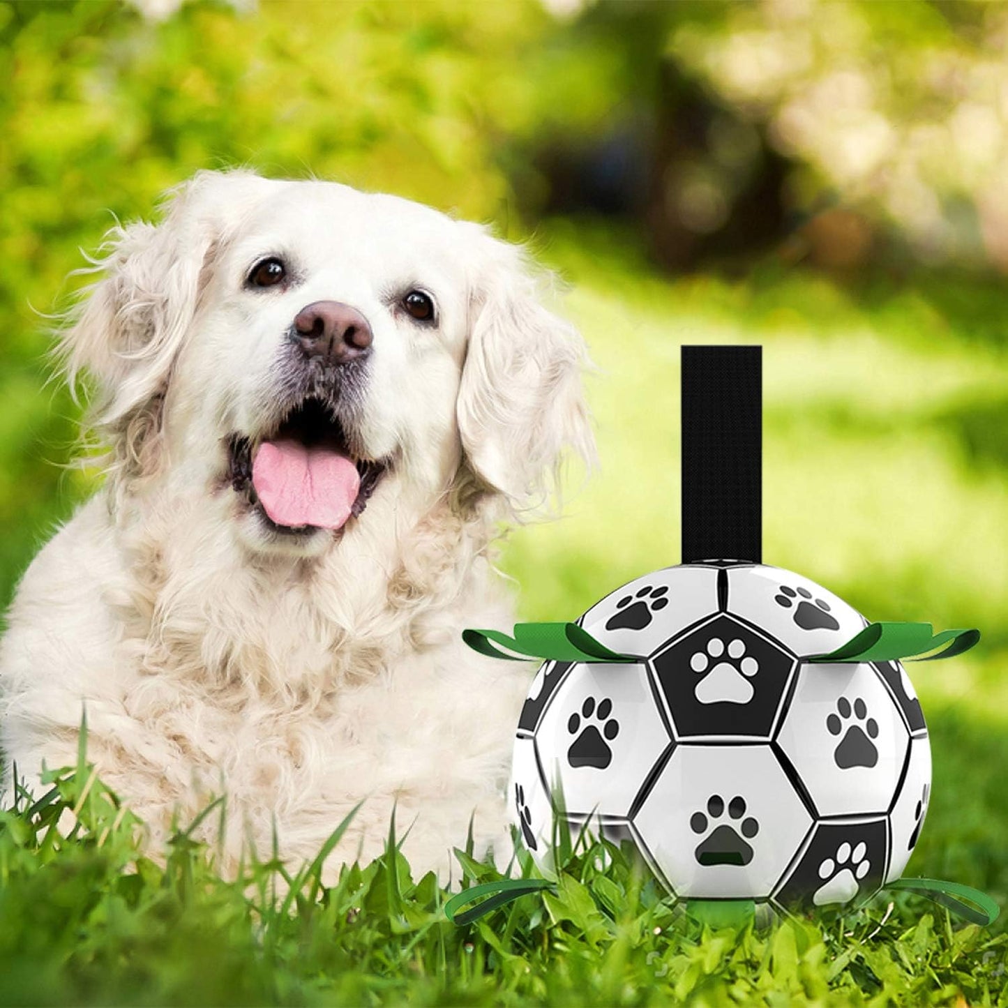 Dog Soccer Ball Toys with Straps