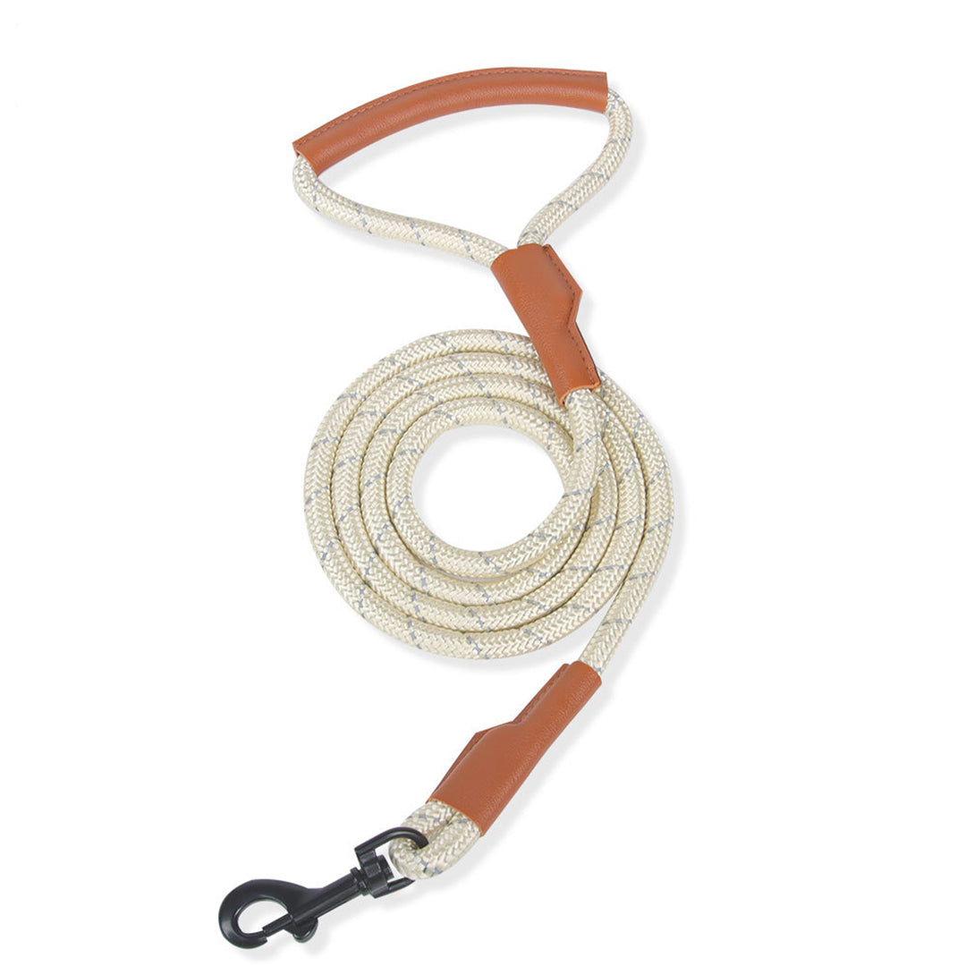 Durable Reflective Leather Leash