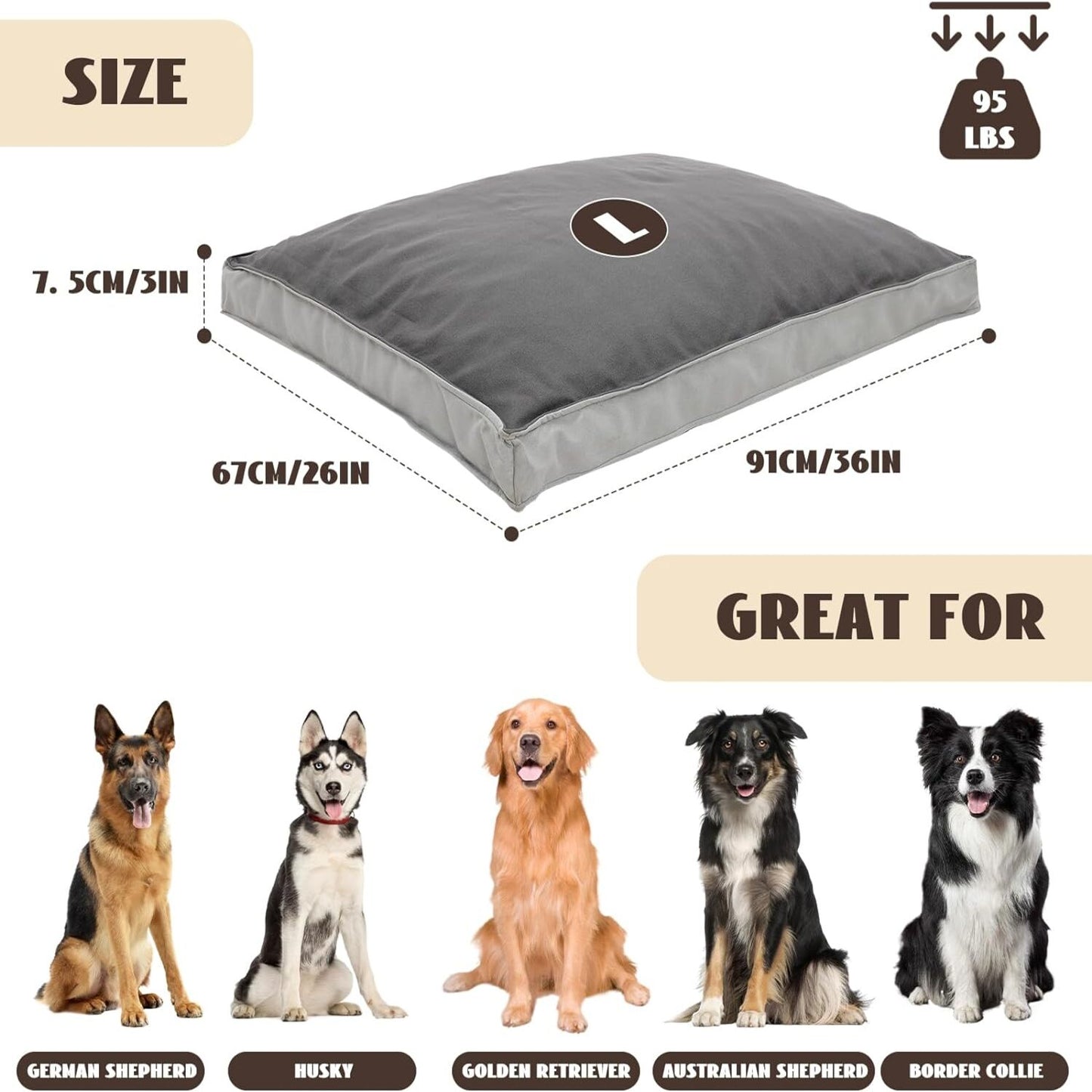 Orthopedic Waterproof Dog Bed