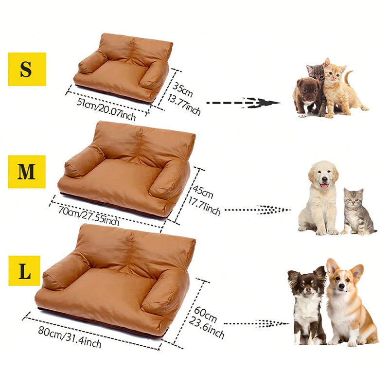 Vintage Pet Sofa with Non-Slip Bottom