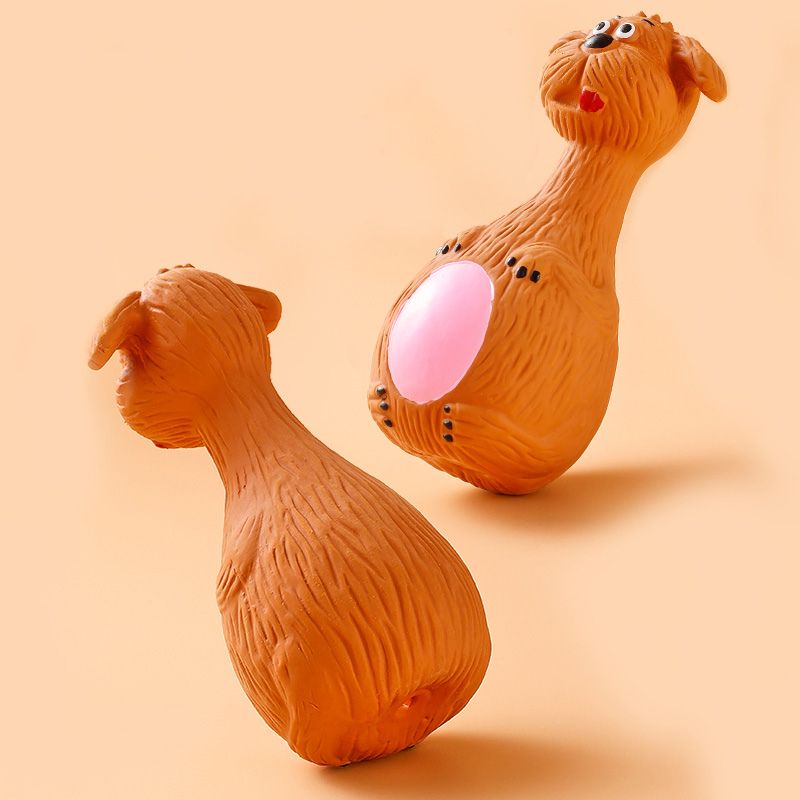 Squeaky Cartoon Animal Chew Dog Toy