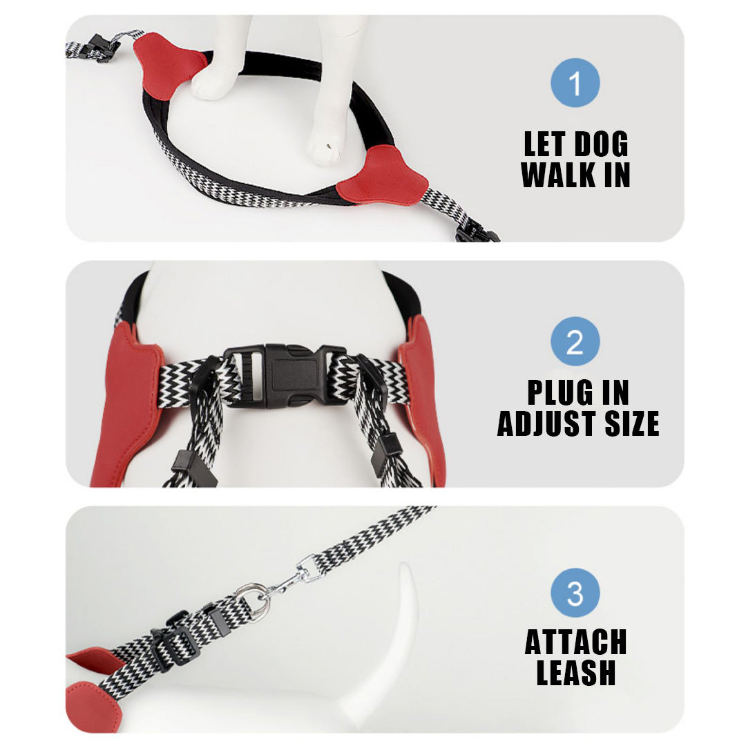 Y-Shaped Adjustable Harness for Dogs