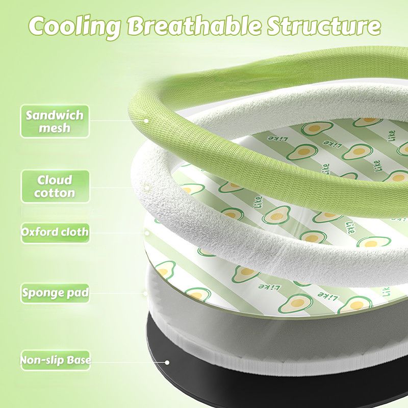 Self-cooling Summer Pet Bed with Air Mesh Bolster