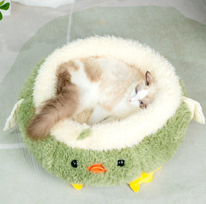 Plush Cat Bed Small Dog Bed