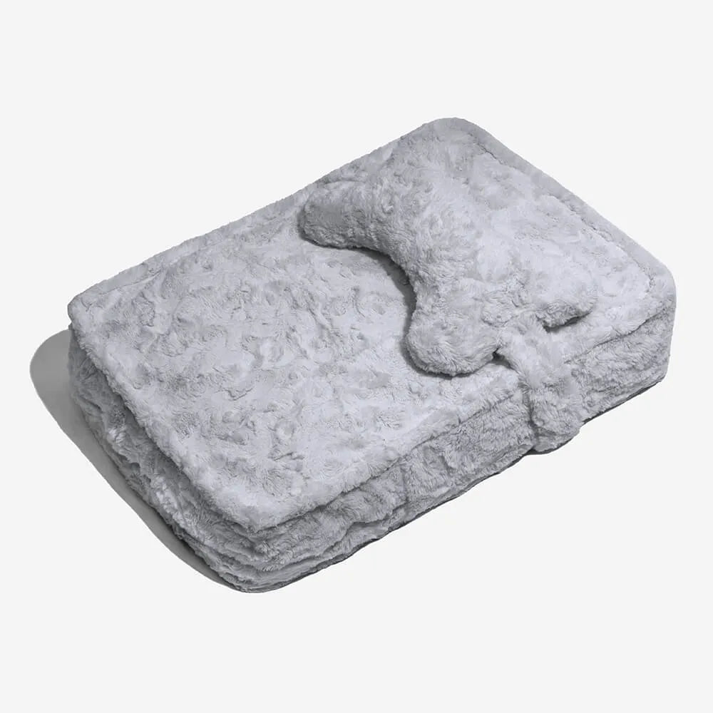 Rabbit Fur Comfort Calming Dog Bed