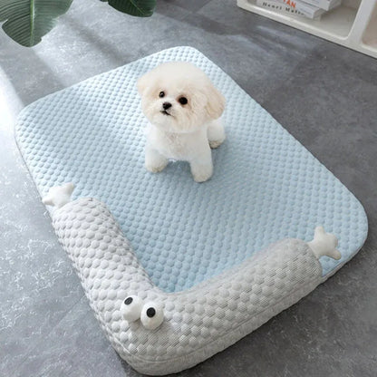 Natural Cooling Neck Guard Pet Bed