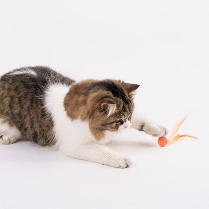 3 Count Silicone Bouncy Ball Cat Toy