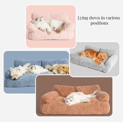 Cotton Velvet Removable Washable Pet Sofa