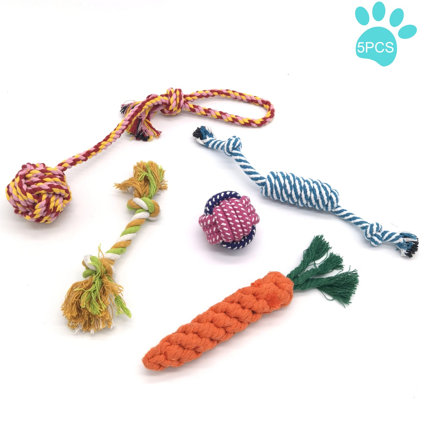 Multi-pack of interactive puppy chew toys