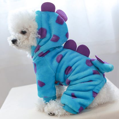 Flannel Dinosaur-shaped Pet Clothes