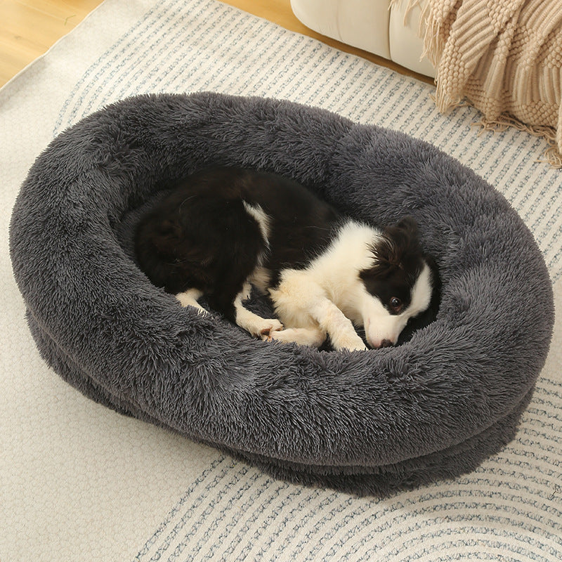 Plush Winter Warm Dog Kennel