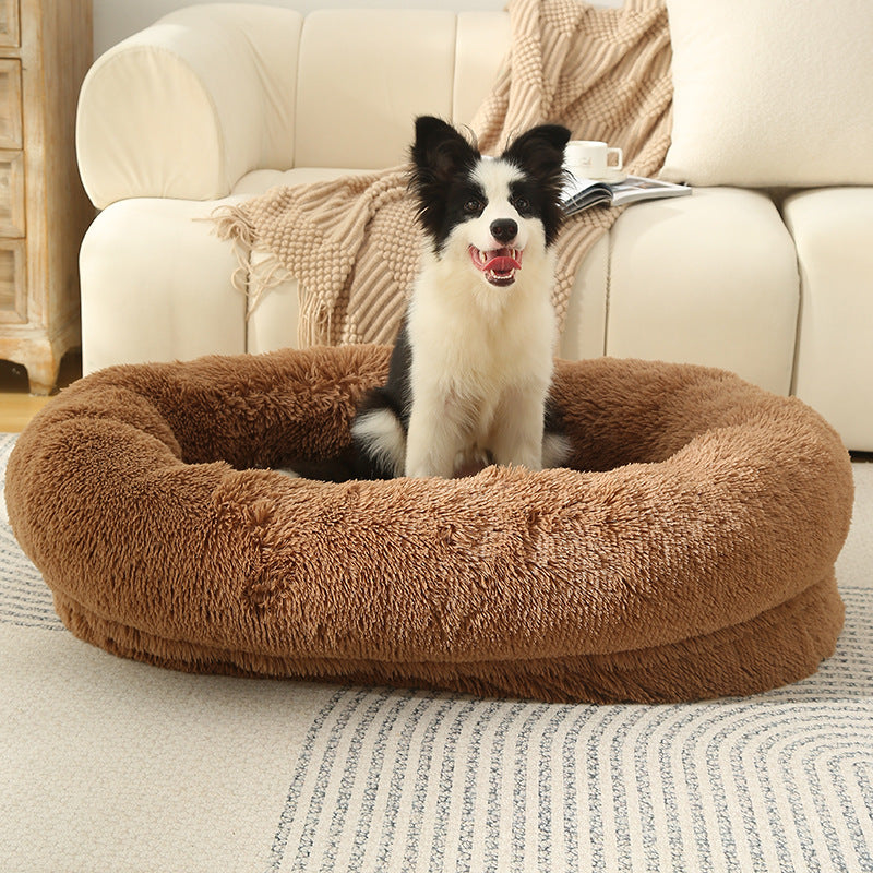 Plush Winter Warm Dog Kennel