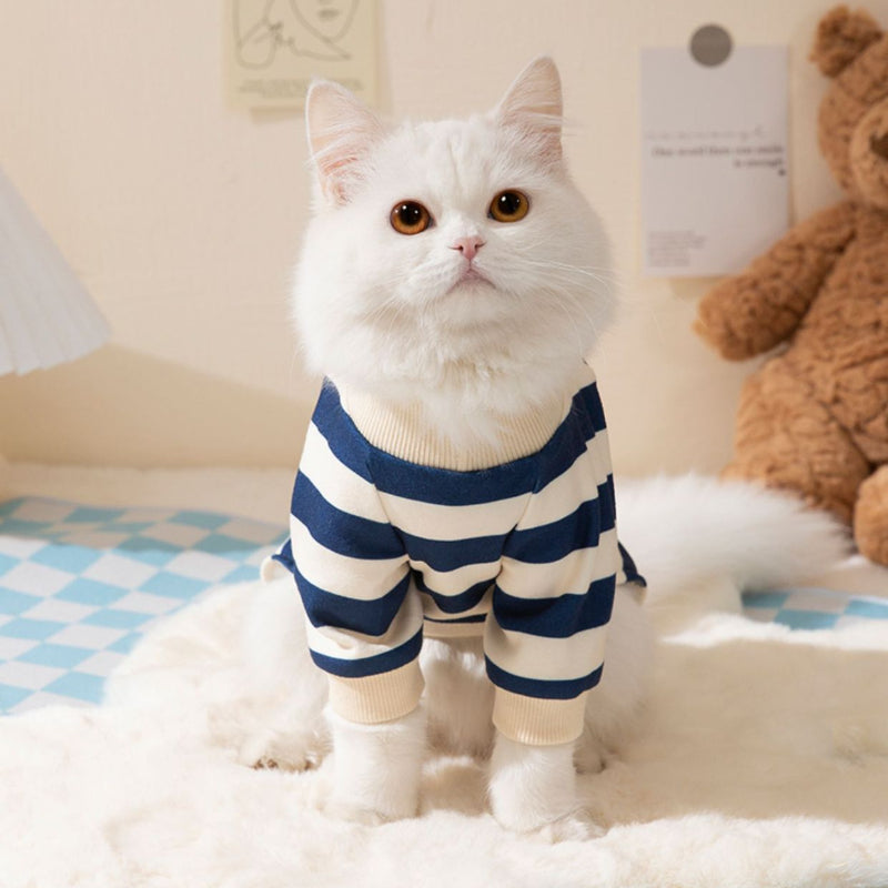 Cute Striped Pet Four-legged Clothing
