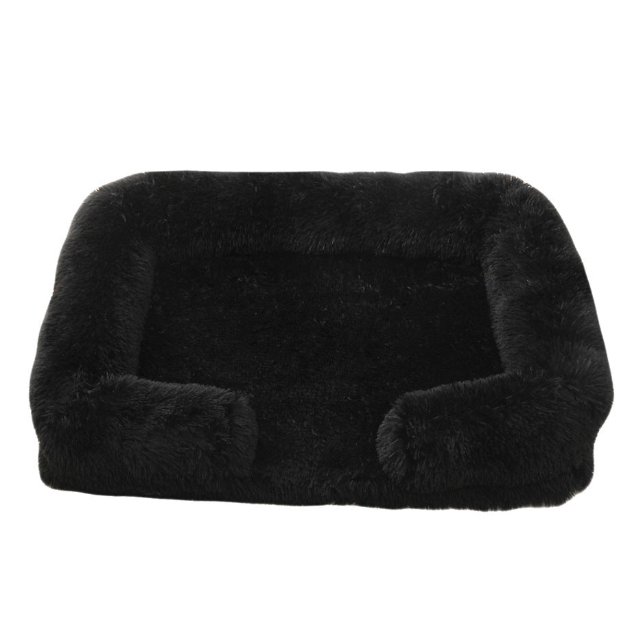 Removable Long Plush Square Pet Bed