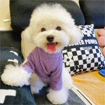 Spring Thin Vertical Stripe Dog Sweatshirt