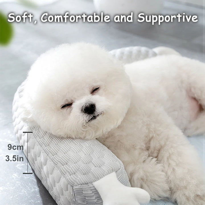 Natural Cooling Neck Guard Pet Bed