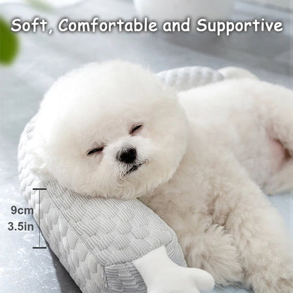 Natural Cooling Neck Guard Pet Bed