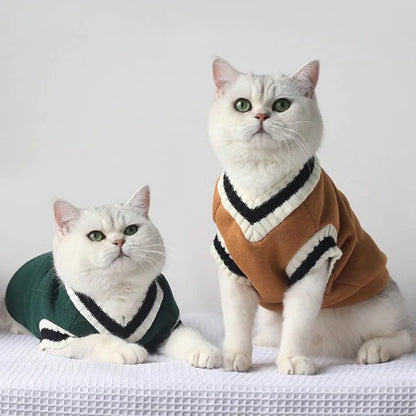 College V-neck Fashion Vest Pet Clothing