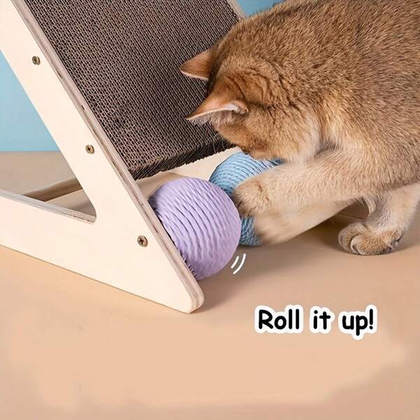 Corrugated Cardboard Scratcher Board Cat Toy