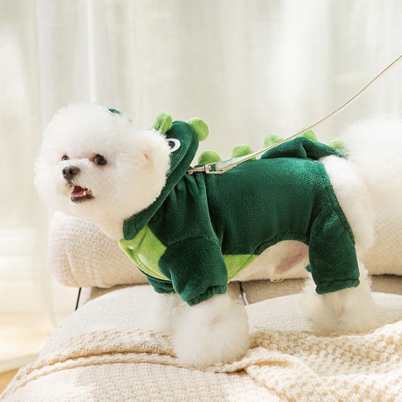 Flannel Dinosaur-shaped Pet Clothes