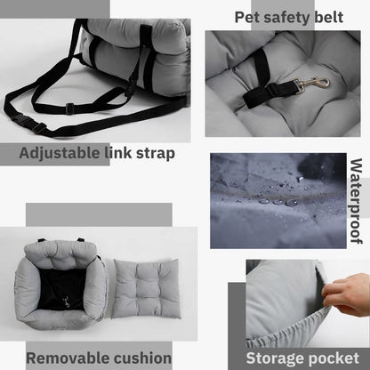 Portable Soft Dog Car Seat Bed