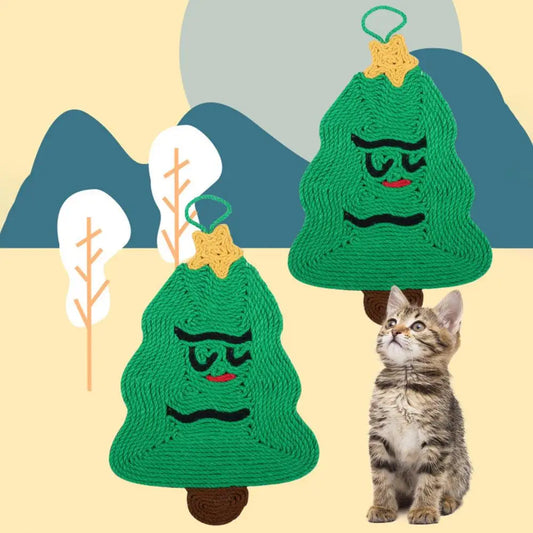 Christmas Cartoon Sisal Cat Scratching Post