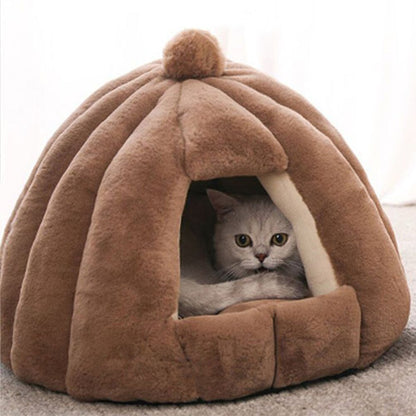 Semi-enclosed Pet Bed