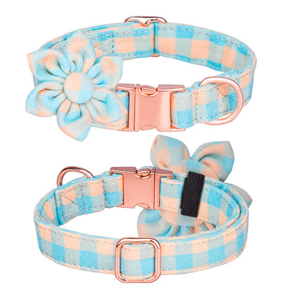 Gingham Flower Unbreakable Collar