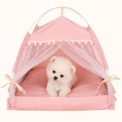 Portable Pet Tent with Breathable Cushion