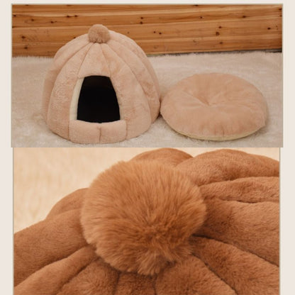 Semi-enclosed Pet Bed