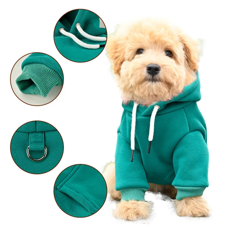 Pet Fleece Hooded Sweatshirt