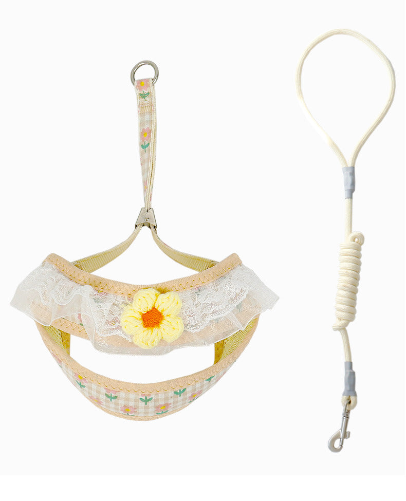 Floral Design Y-shaped Harness Set