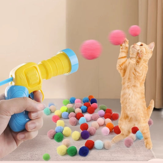 Ball Launcher Gun Cat Toy