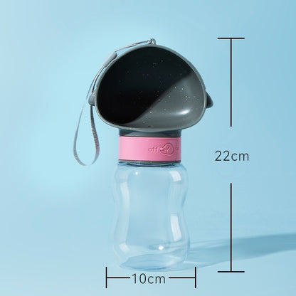 Dog Water Bottle with Food Container